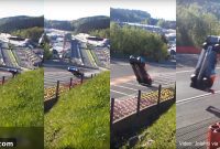 WEC Driver’s Huge Airborne Spa Crash Caught on Fan Video