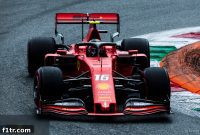 Leclerc reunited with his first two F1 winning Ferrari