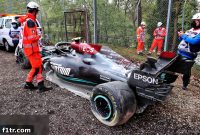 Bottas’s Power Unit Destroyed in Crash