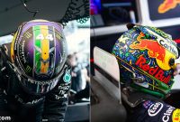 F1 Title Contenders Unveil Fresh Helmet Designs in Brazil