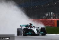 Russell Gets Goosebumps in Stormy Silverstone Mercedes Debut