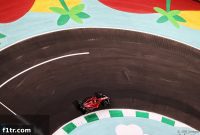 Leclerc tops Friday times, but wall contact cuts practice short