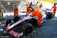 Porpoising Drenches Schumacher’s Car with Massive Leak in Practice