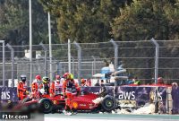 Russell Dominates Tyre Test Session as Leclerc Hits Barriers